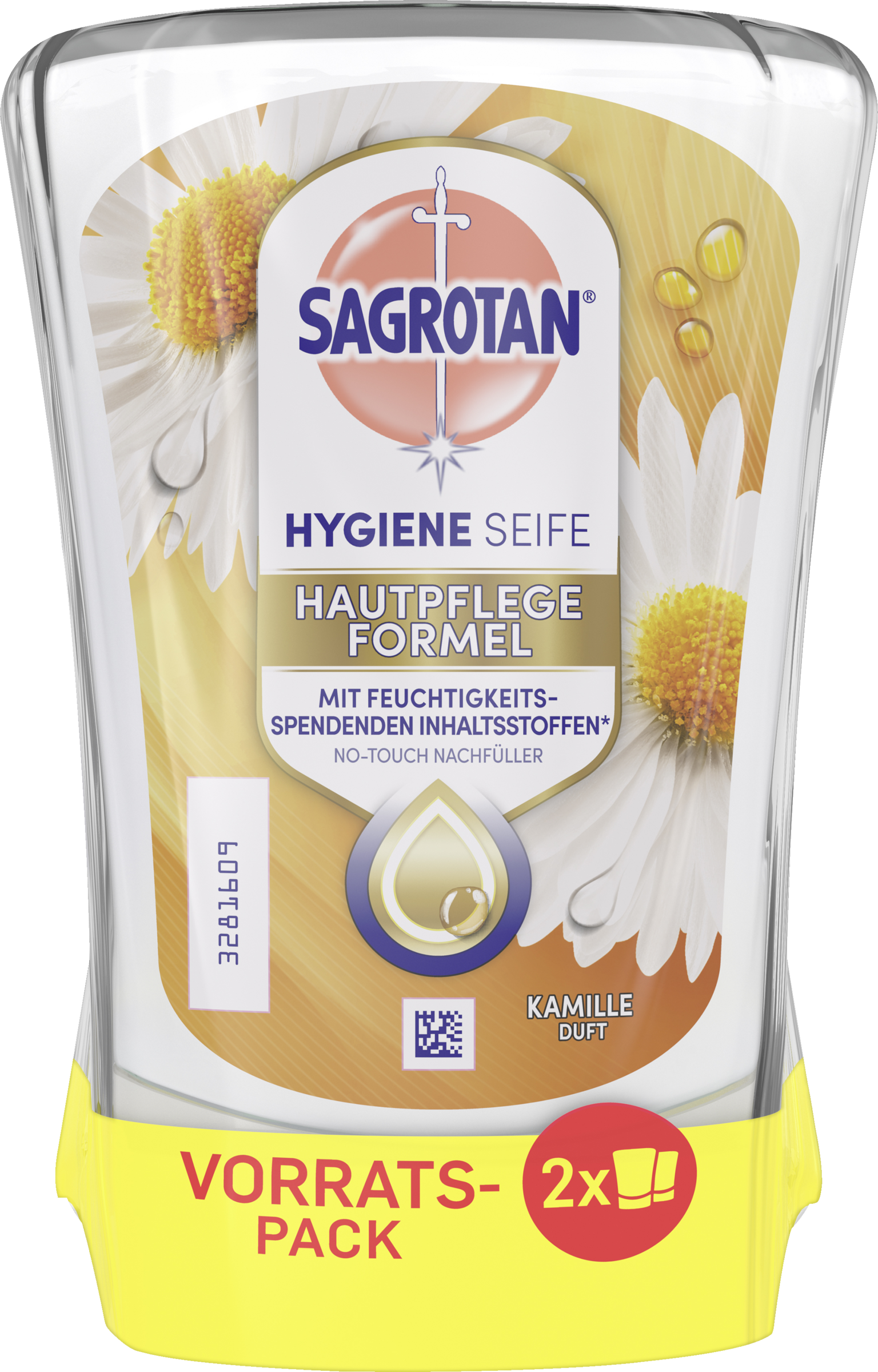 Sagrotan No-Touch refill Duo flydende håndsæbe med lotusblomst og kamille