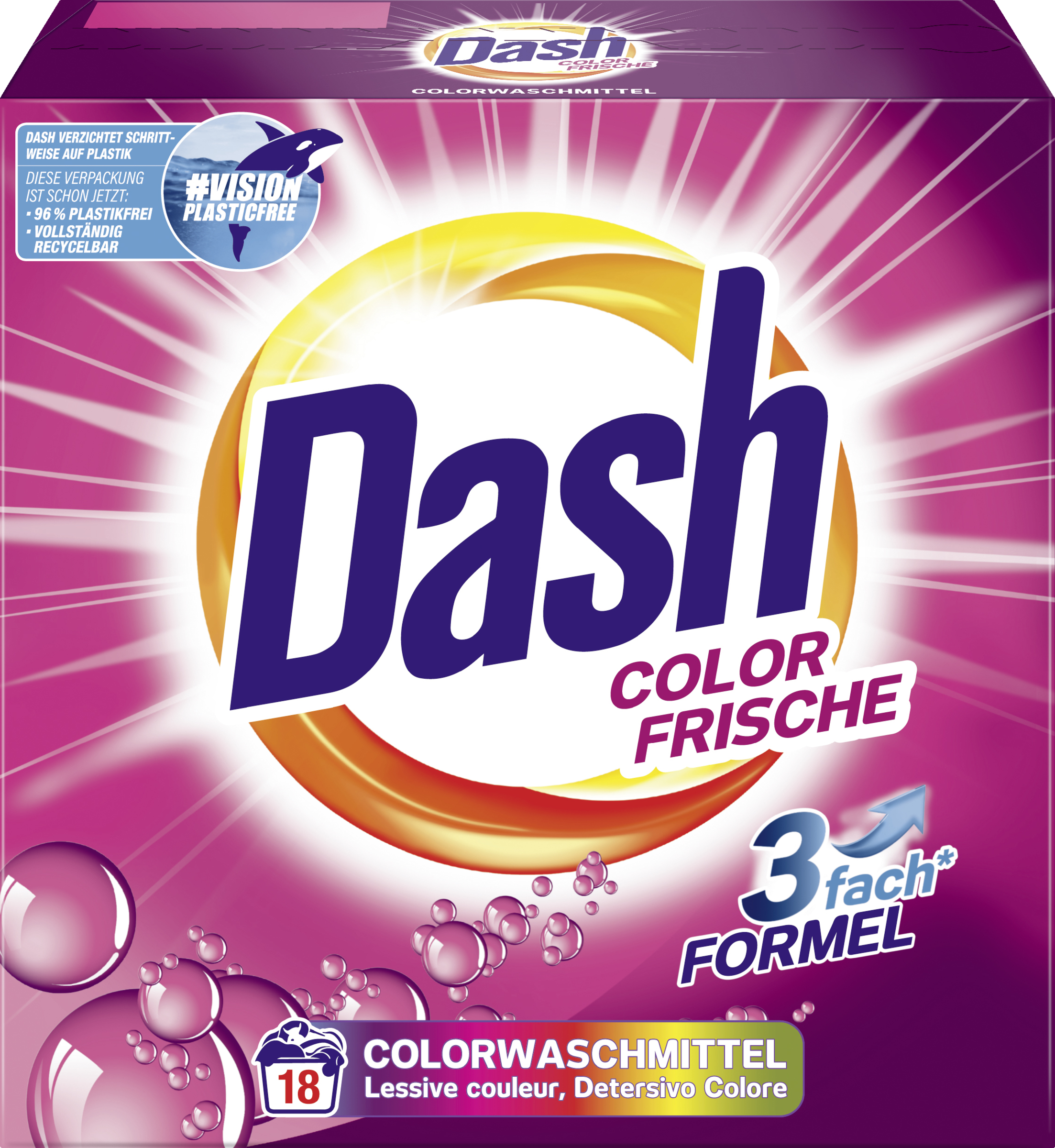 Dash Vaskemidler til kulørt pulver Colour Fresh